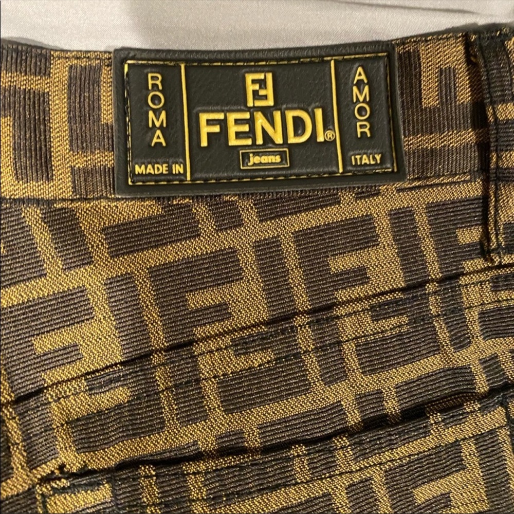Vintage Fendi Roma Zucca brown high rise 💕 - Picture 5 of 7